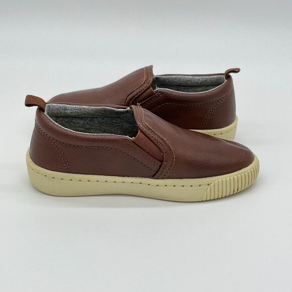 Carters Ricky2‎ Casual Sneakers Slip On Shoes Toddler Kids Size 9 Brown - Picture 6 of 9
